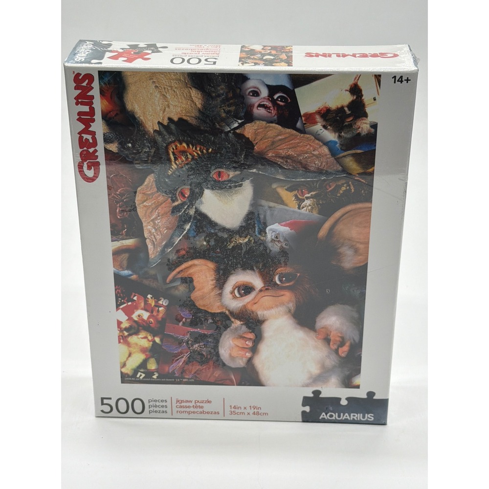 Gremlins 500 Piece Jigsaw Puzzle Aquarius 62-195 Gizmo Spike 80s Movie Collage